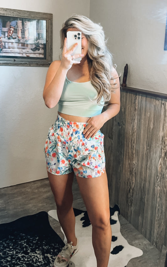 The Floral Athletic Shorts