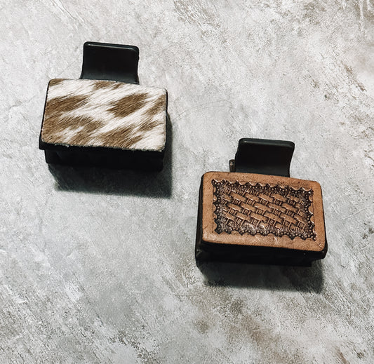 Mini Leather Clips