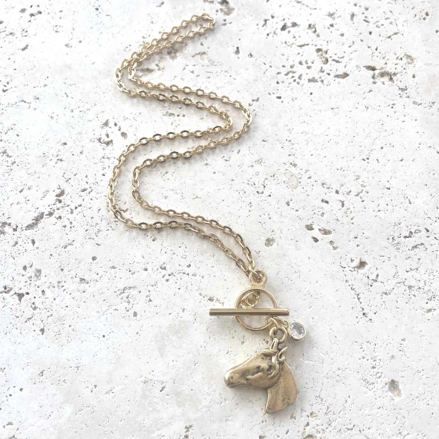 Dainty Horse Head Necklace