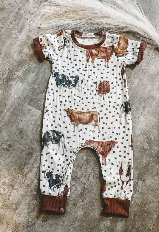 The Spotted Cattle Breeds Romper