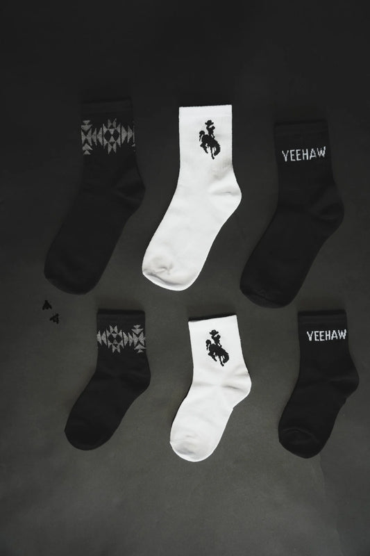 YeeHaw Toddler Socks