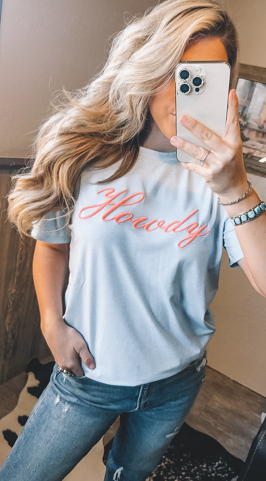 The Howdy Embroidered Tee