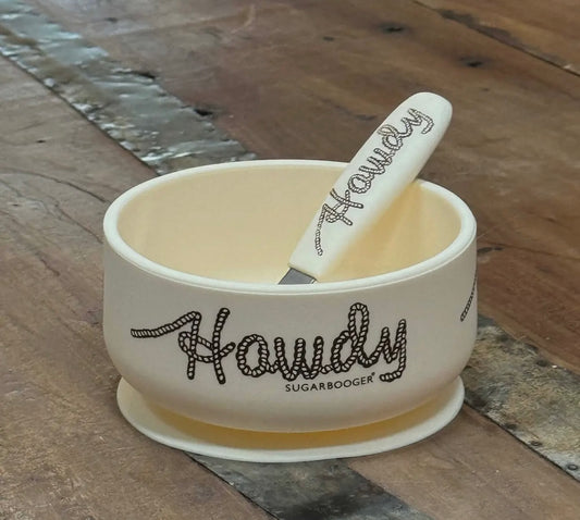 Howdy Suction Bowl & Spoon Set