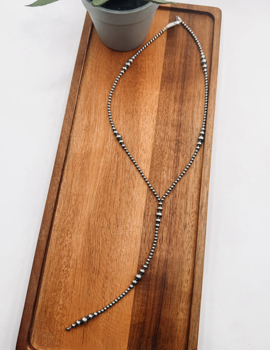 The Adeline Lariat Pearl Necklace