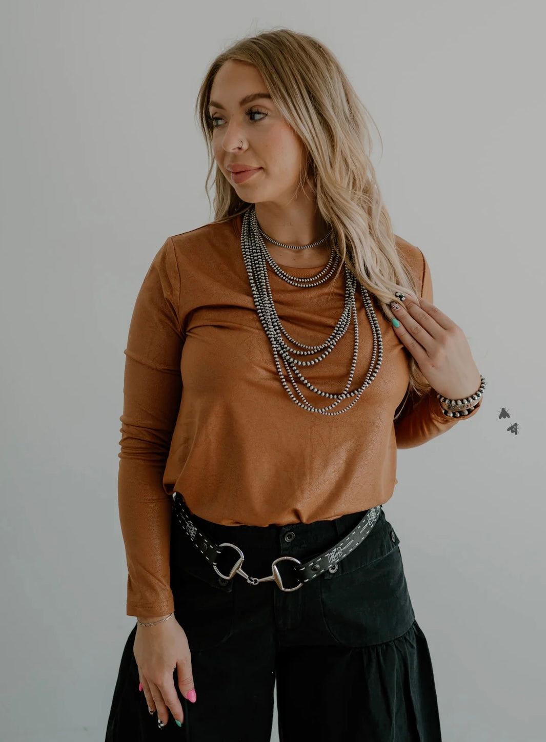 The Loretta Leather Top