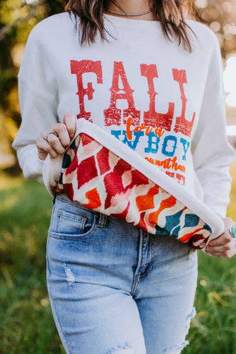 Fall for a Cowboy Reversible Sweatshirt